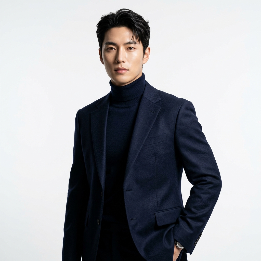 深藍西裝型男